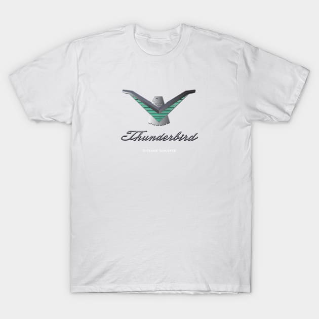 Thunderbird Emblem with Script T-Shirt by PauHanaDesign